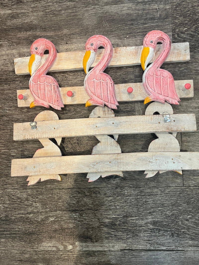 Flamingo Hat Rack - Accent DecorWorld Shells Imports
