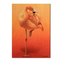 Hot Pink Flamingo Wood Print -Wall Art