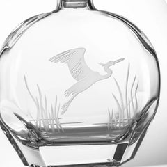 Heron Etched Glassware