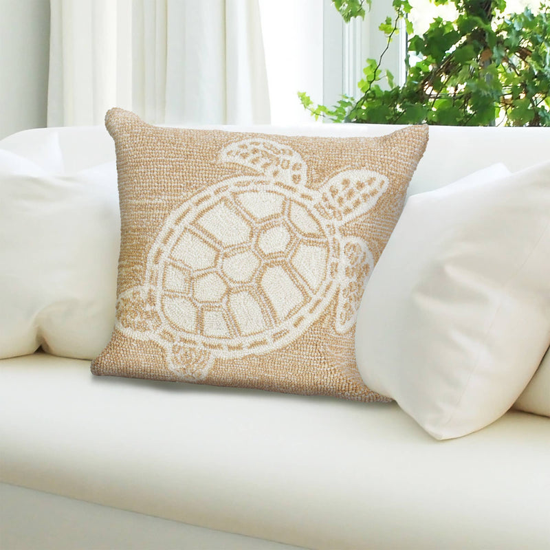 Front Porch Turtle Indoor/Outdoor Pillow - Throw PillowLiora Manne