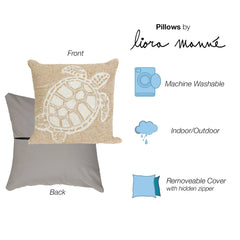 Front Porch Turtle Indoor/Outdoor Pillow - Throw PillowLiora Manne