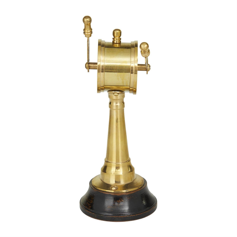 Gold Metal Ship Telegraph – Nautical Decorative Accent - DecorUmainc