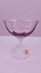 Gorham Reizart Crystal Champagne and Cordial Glass - Plum Color, Elegant Design - DishesLoving Coastal Living