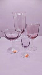 Gorham Reizart Crystal Champagne and Cordial Glass - Plum Color, Elegant Design - DishesLoving Coastal Living