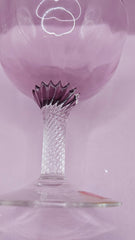 Gorham Reizart Crystal Champagne and Cordial Glass - Plum Color, Elegant Design - DishesLoving Coastal Living