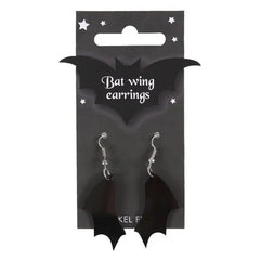 Gothic Halloween Bat Wing Earrings - Something Different Wholesale