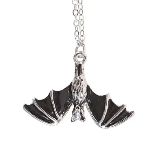 Gothic Hanging Bat Pendant Necklace - Something Different Wholesale