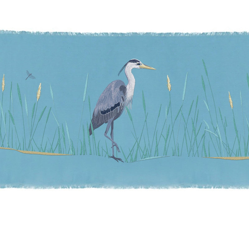 Great Blue Heron Table Runner - Rightside Design