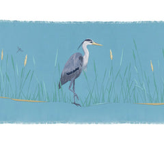 Great Blue Heron Table Runner - Rightside Design