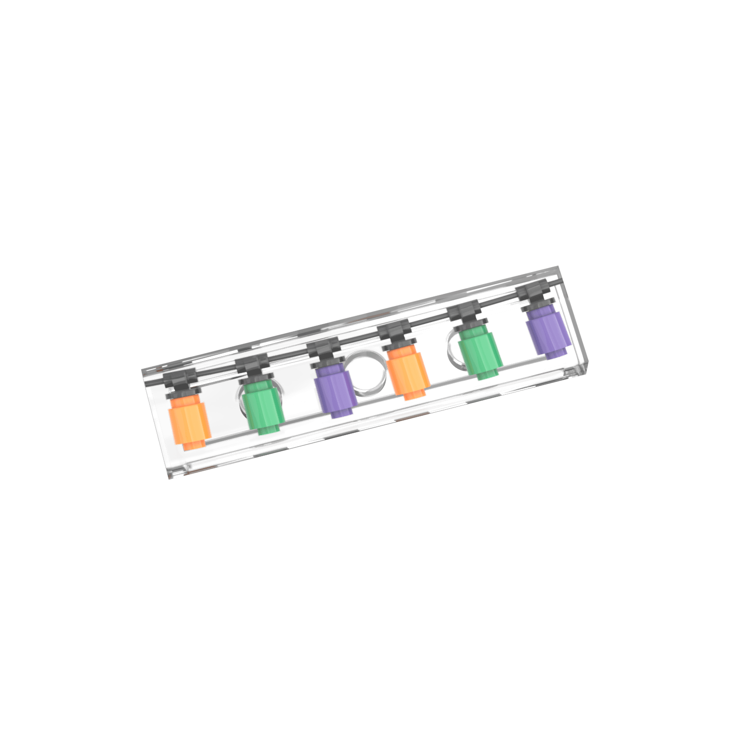 Halloween String Lights 'Clear'  - Seasonal Decor - Custom Printed - Made Using LEGO® Parts