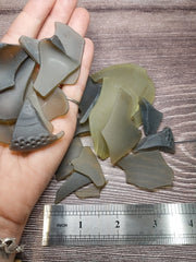 Hand Tumbled Seaglass Olive Colors of Frosted Green - SeaglassLoving Coastal Living