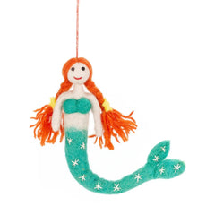 Handmade Felt Magical Mermaids Hanging Decoration - Felt So Good