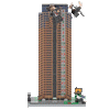 Die Hard Advent Calendar - It's Not Christmas Until Hans Gruber Falls - Nakatomi Plaza - Custom Printed Building Set Made Using LEGO® Parts