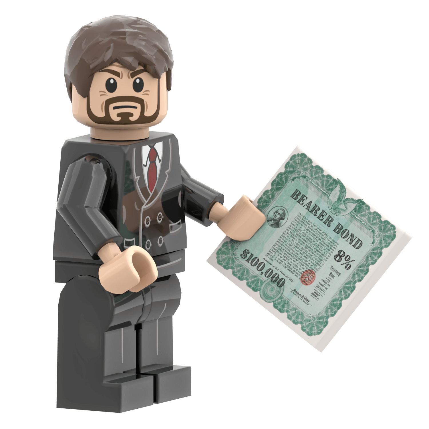 Hans Gruber - Die Hard - Custom Printed Minifig - Made Using LEGO® Parts