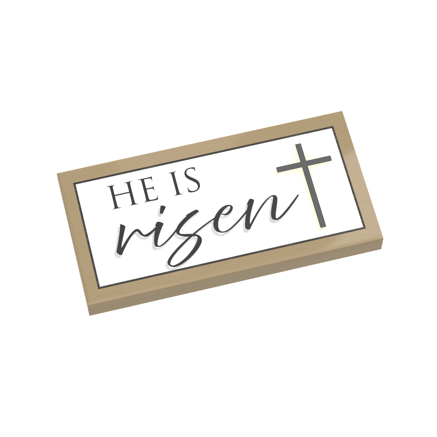 He Is Risen - Easter - Custom Printed - Made Using LEGO® Parts