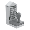 "Here Lies Nick" Tombstone - Halloween MOC - Custom Printed - Made Using LEGO® Parts