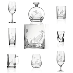 Heron Etched Glassware - Kitchen AccessoriesRolf Glass