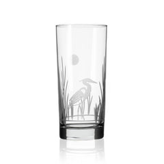 Heron Etched Glassware