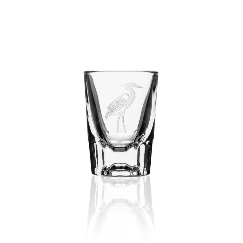 Heron Etched Glassware