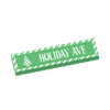 Holiday Ave Street Sign - Custom Printed 1x4 Tile - Made with LEGO® Parts