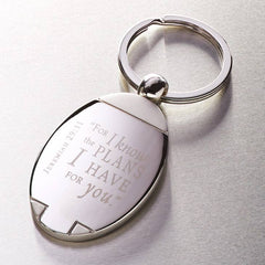 I Know the Plans - Jeremiah 29:11 Metal Key Ring - Small RemindersChristian Art Gifts