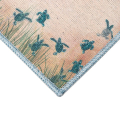 Impressions Sea Turtle Beach Indoor/Outdoor Mat Natural - RugsLiora Manne