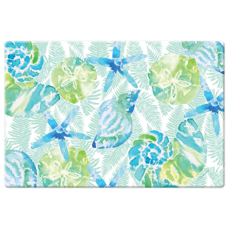 Isla Mona Coastal Decorative Vinyl Comfort Floor Mat - CounterArt/Highland Home/Thirstystone/CoasterStone