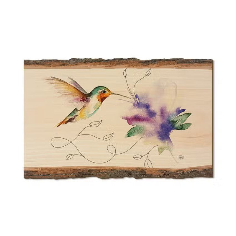 Jewel & Purple Flower - Wood Magnets - Accent DecorDaydreamHQ