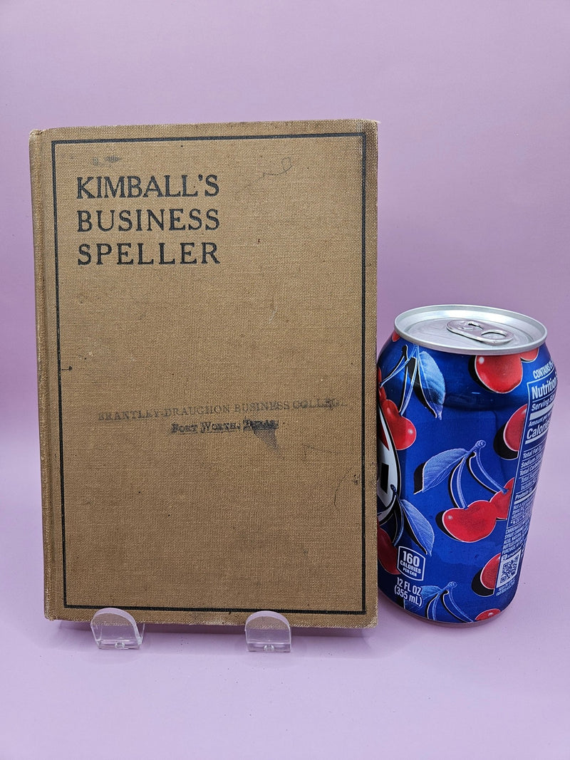 Kimball's Business Speller Vintage Book - BooksLoving Coastal Living