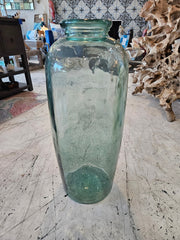 Large Vintage Glass Vase – Decorative Floor Vase - Accent DecorLoving Coastal Living