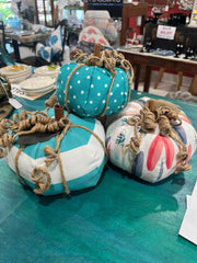 Last Chance Fabric Pumpkins - 4 Styles - Accent DecorLoving Coastal Living