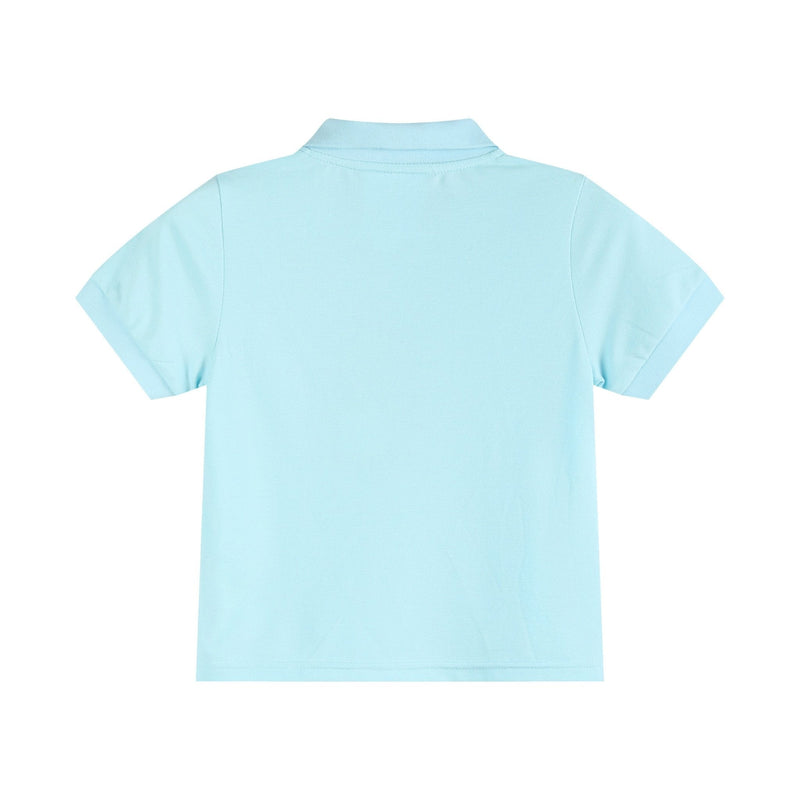 Light Blue Santa Polo Shirt – Sizes 3M-6Y