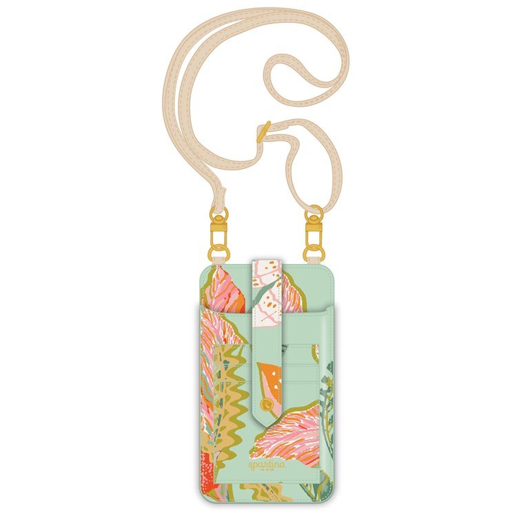 Lily Phone Crossbody Queenie Tropical Floral Seafoam - Spring & Summer 2023SPARTINA 449