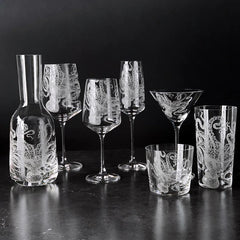 Lucy Octopus Etched Glassware - Kitchen AccessoriesCaskata