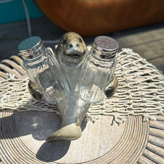 Manatee Salt & Pepper Shakers - holiday decorWorld Shells Imports