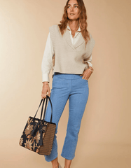 Maren Denim Kick Flare Pant Palmetto Wash - ApparelSPARTINA 449