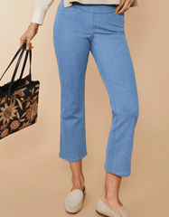 Maren Denim Kick Flare Pant Palmetto Wash - ApparelSPARTINA 449