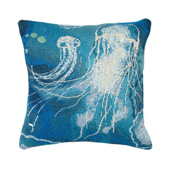 Marina Jelly Fish Indoor/Outdoor Pillow Bloom - Throw PillowLiora Manne