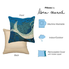 Marina Mermaids Are Real Indoor/Outdoor Pillow - Throw PillowLiora Manne