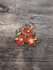 Medium Multi Layer Wood Wall Art - HIBISCUS FLOWER - Coastline Laser Design