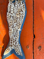 Mermaid Shell Art - 2 Colors & 3 Shells - Wall DecorWorld Shells Imports