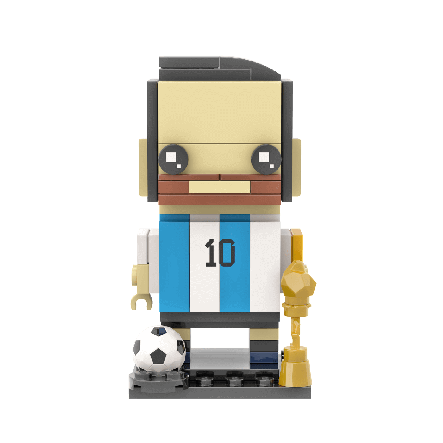 Messi Brick Building Set - Custom Set - Made Using LEGO® Parts