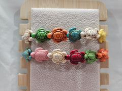 Multicolor Turtle Stretch Bracelet - JewelryWorld Shells Imports