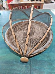 Natural Seagrass Basket Handwoven Food Mesh Cover - Kitchen AccessoriesLoving Coastal Living