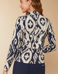 Nora Half - Zip Top Bascom Ikat - ApparelSPARTINA 449