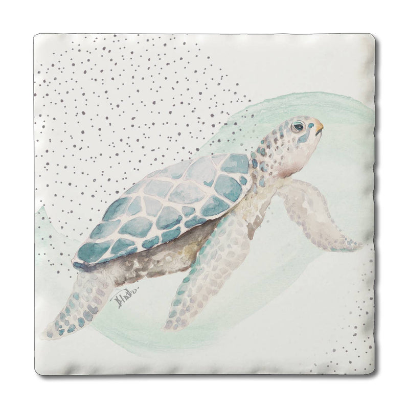 Ocean Treasures Single Coaster - 12 Assorted - CounterArt/Highland Home/Thirstystone/CoasterStone