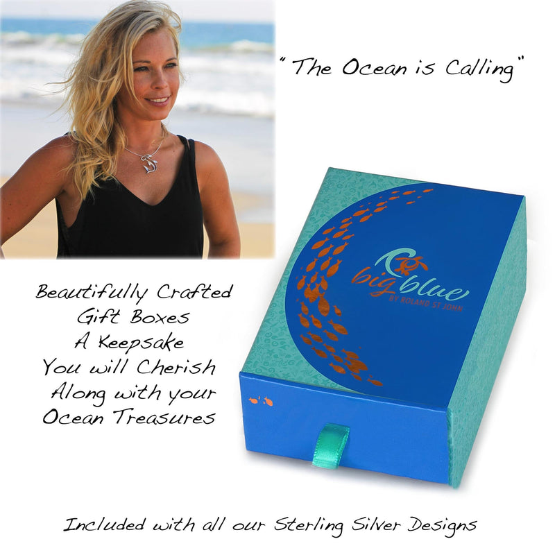 Ocean Wave Mini Necklace Sterling Silver — Ocean Wave Heart Collection ...
