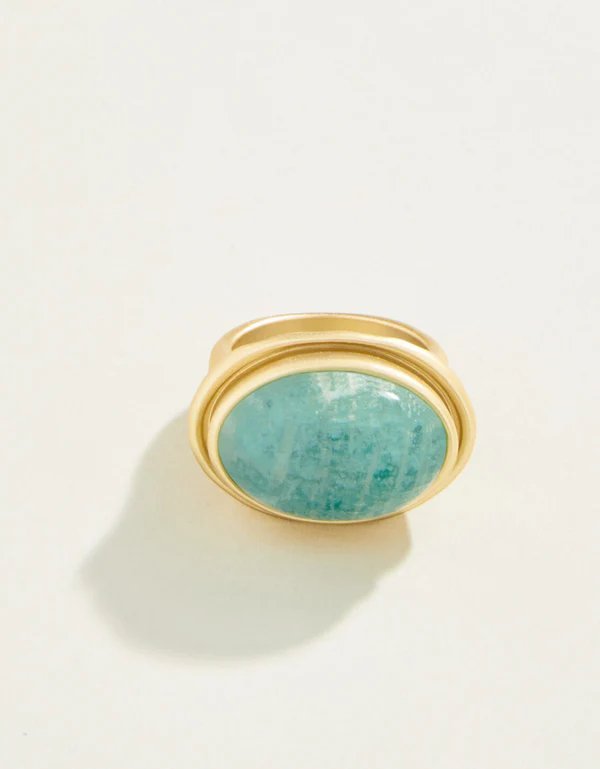 Oval Stone Ring Amazonite - AccessoriesSPARTINA 449