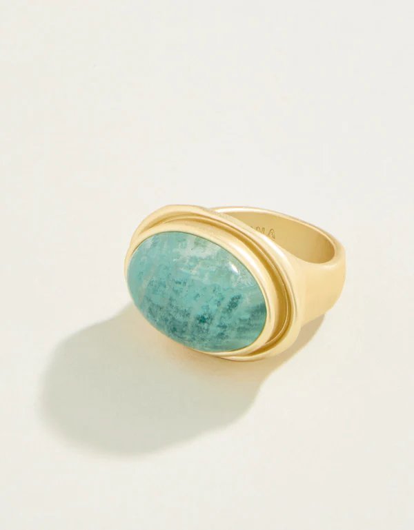 Oval Stone Ring Amazonite - AccessoriesSPARTINA 449