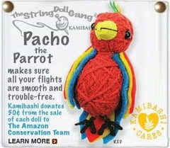 Pacho the Parrot String Doll Keychain - Just for KidsKamibashi